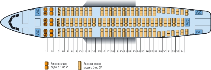 Аэробус а332 схема салона